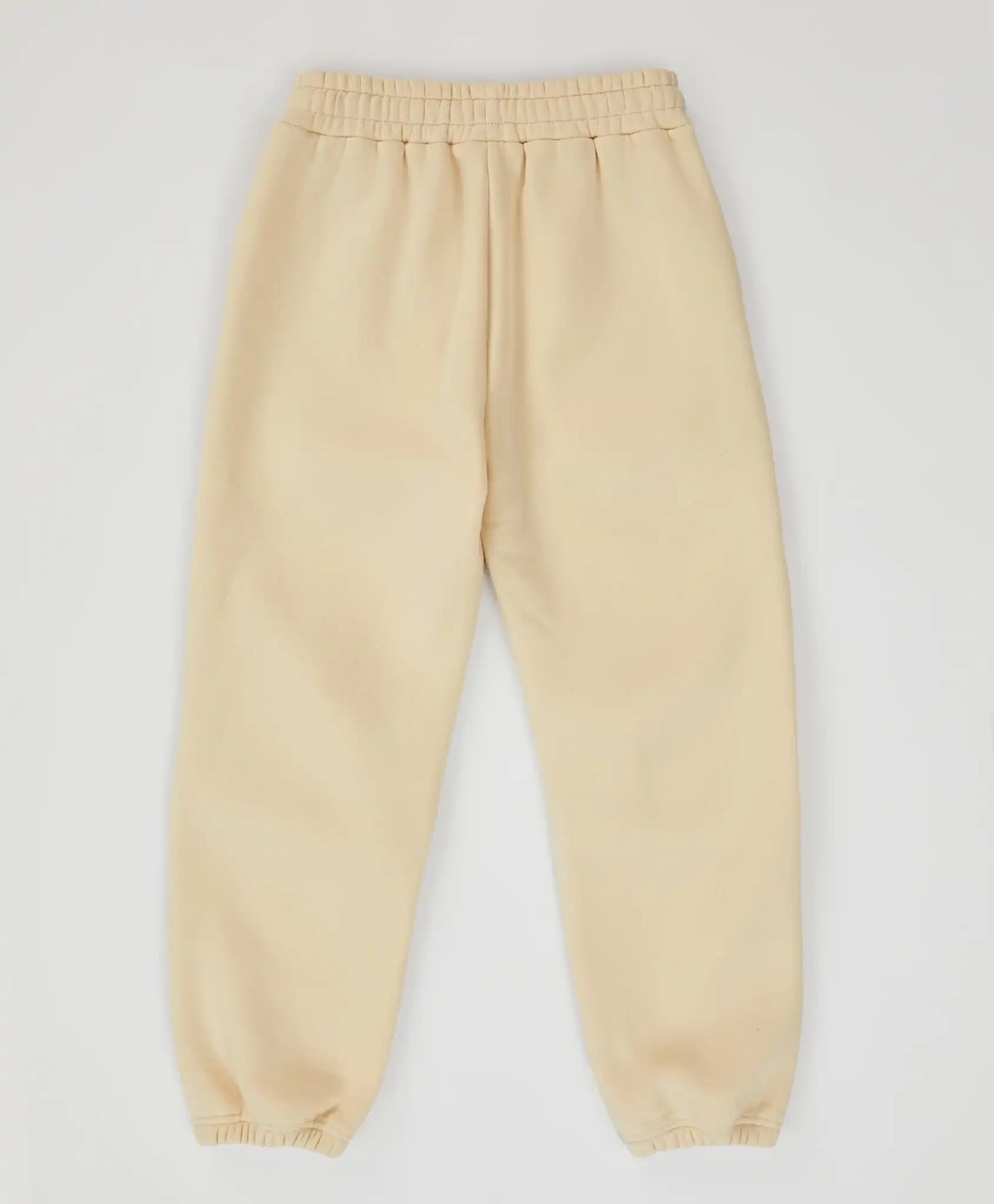 Joggeri căptușiți, cu talie elastică, crem, pentru fată, Button Blue
