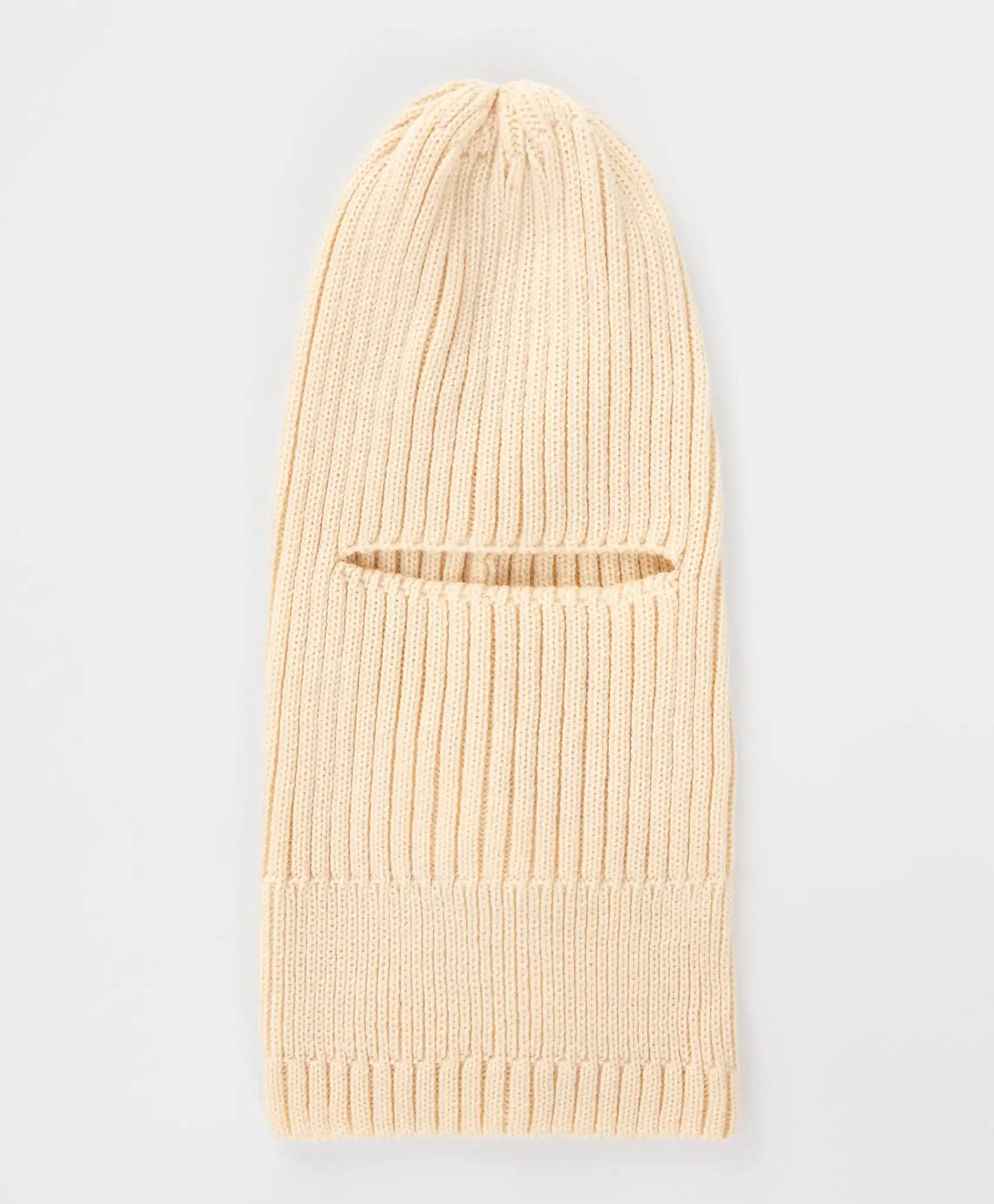 Balaclava tricotată crem pentru copii Button Blue