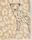 Tricou cu mâneci scurte și imprimeu leopard bej pentru fete Button Blue