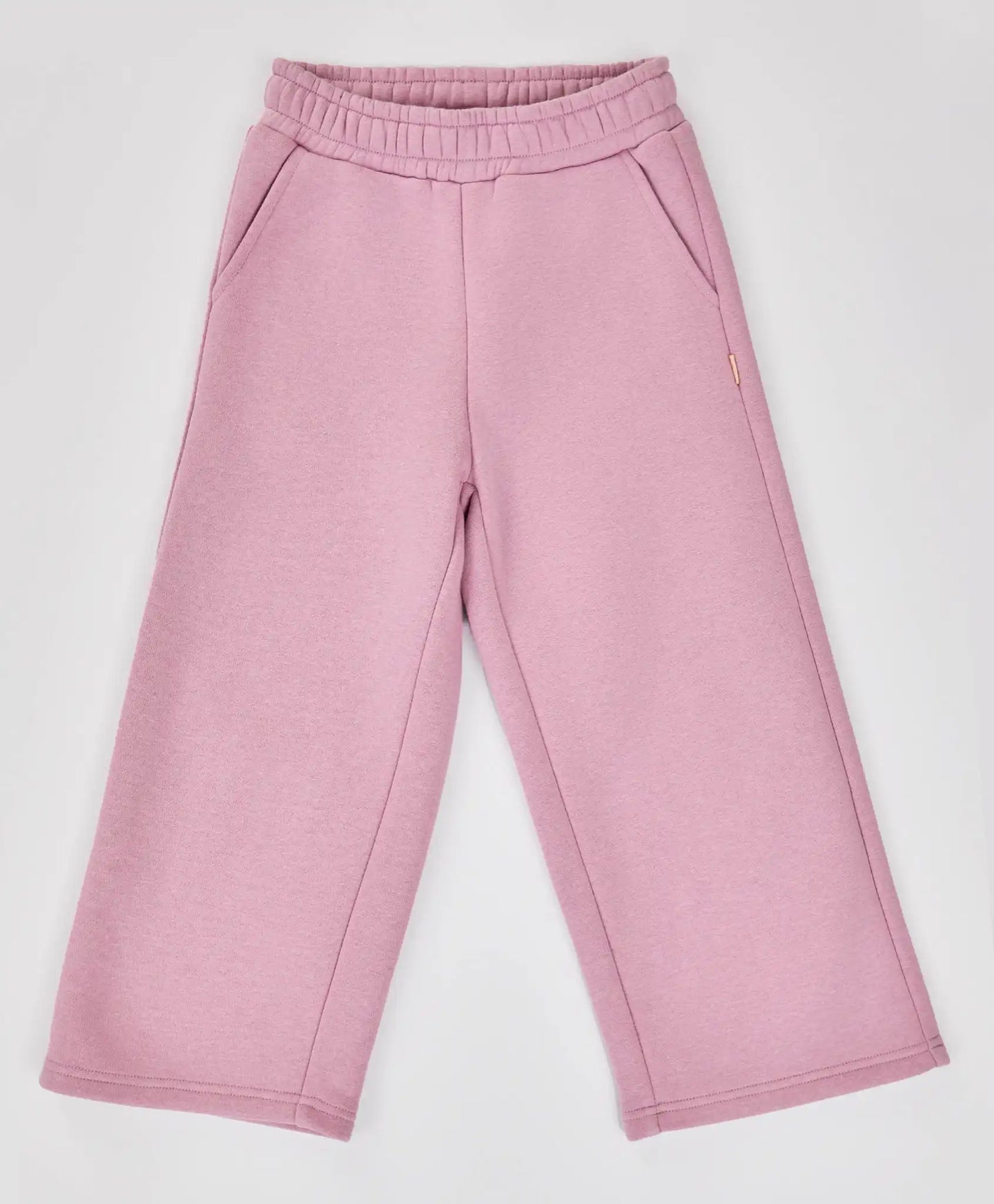 Pantaloni sport căptușiți, cu talie elastică, roz, pentru fată, Button Blue