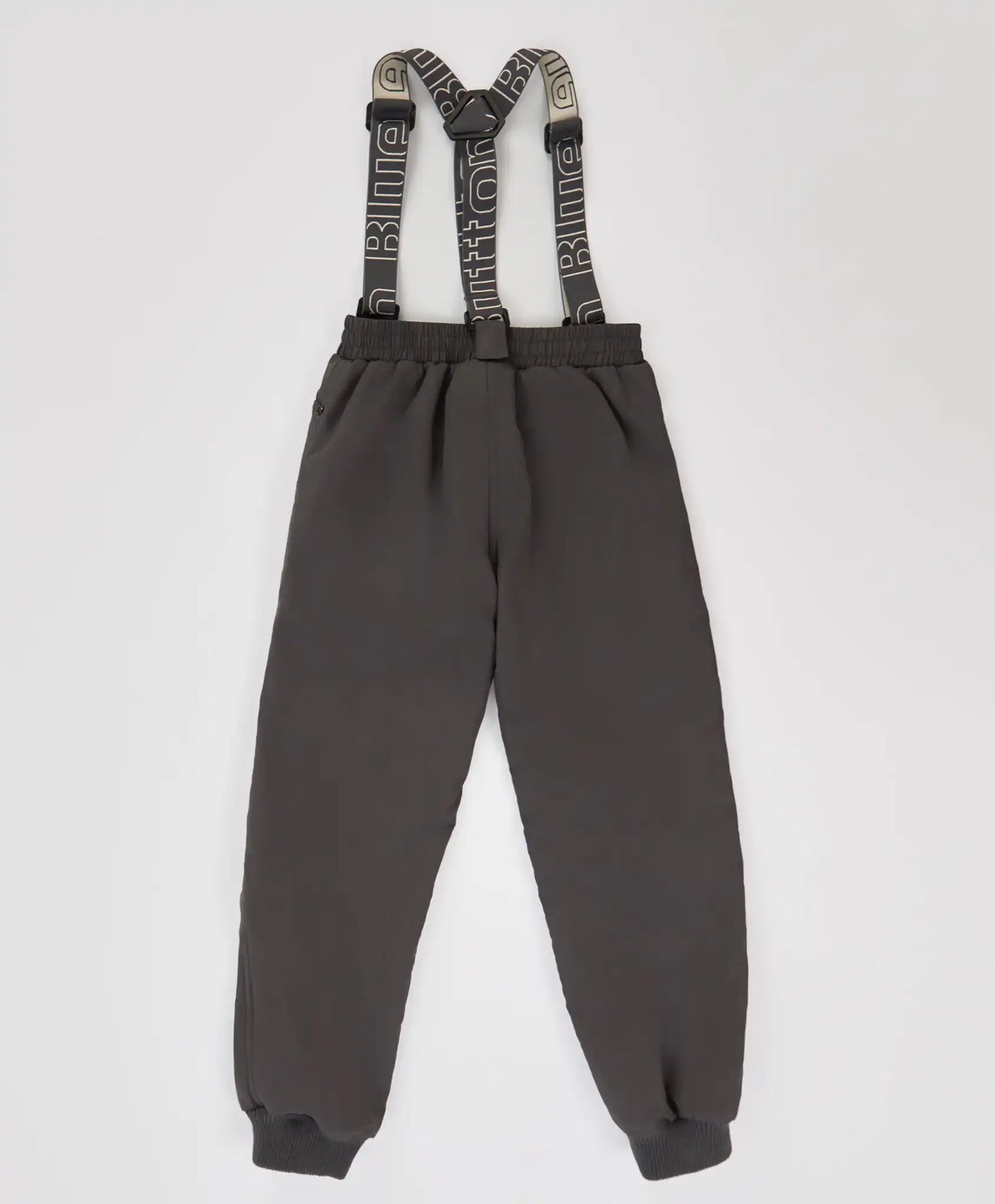 Pantaloni căptușiți, de sezon intermediar, impermeabili, cu bretele detașabile, gri, pentru copii, Button Blue