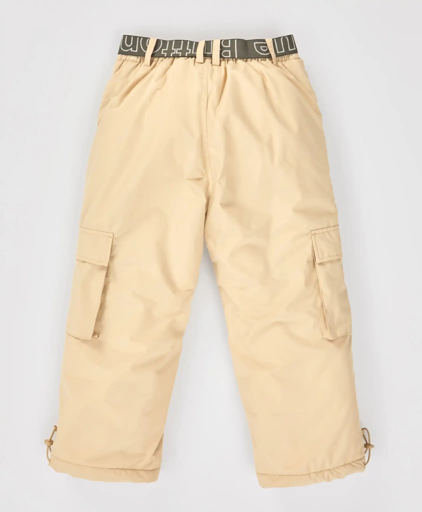 Pantaloni căptușiți, de sezon intermediar, impermeabili, cu ajustare la craci, bej, pentru fată, Button Blue