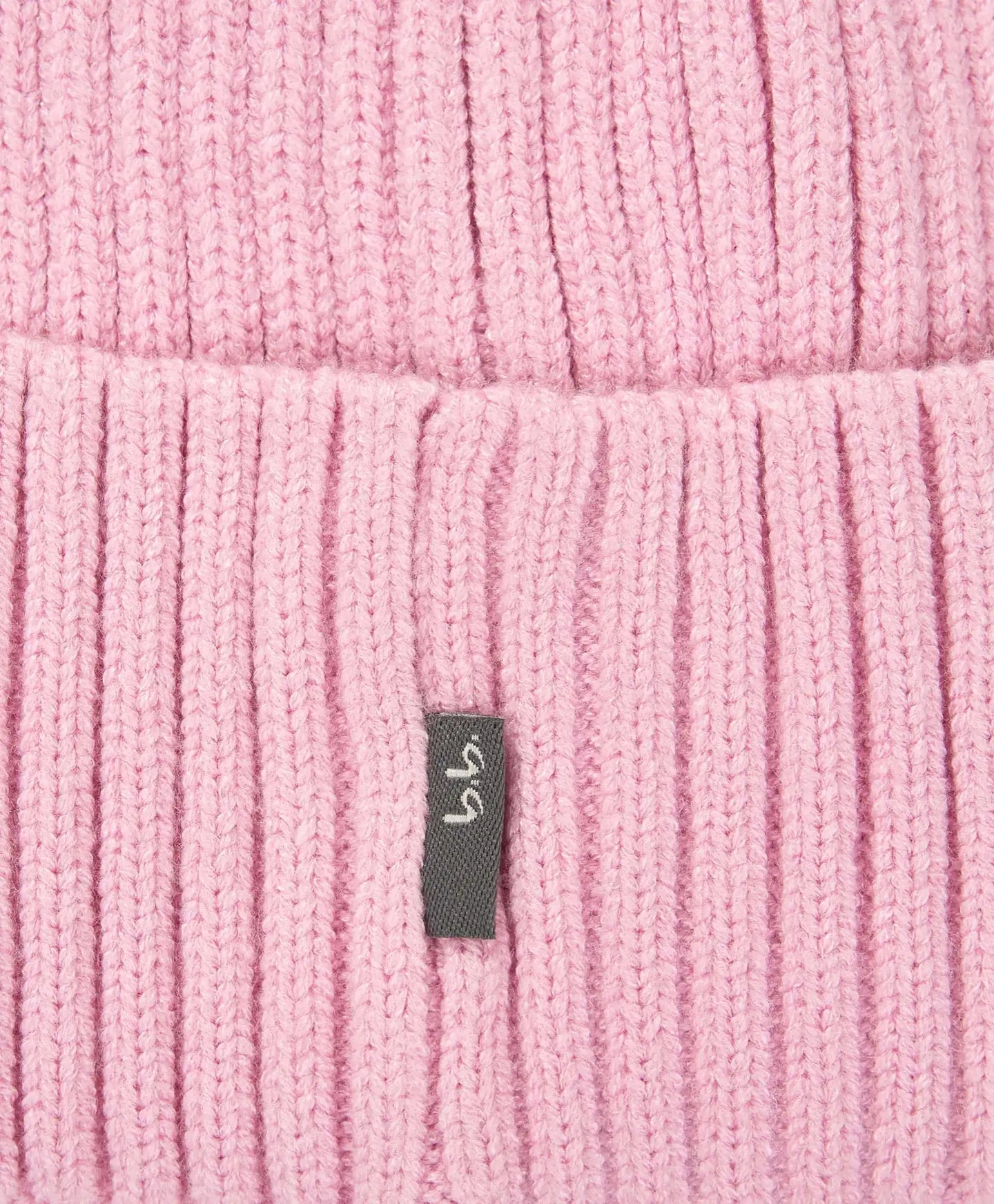 Căciulă tricotată cu tiv roz pentru fetițe Button Blue