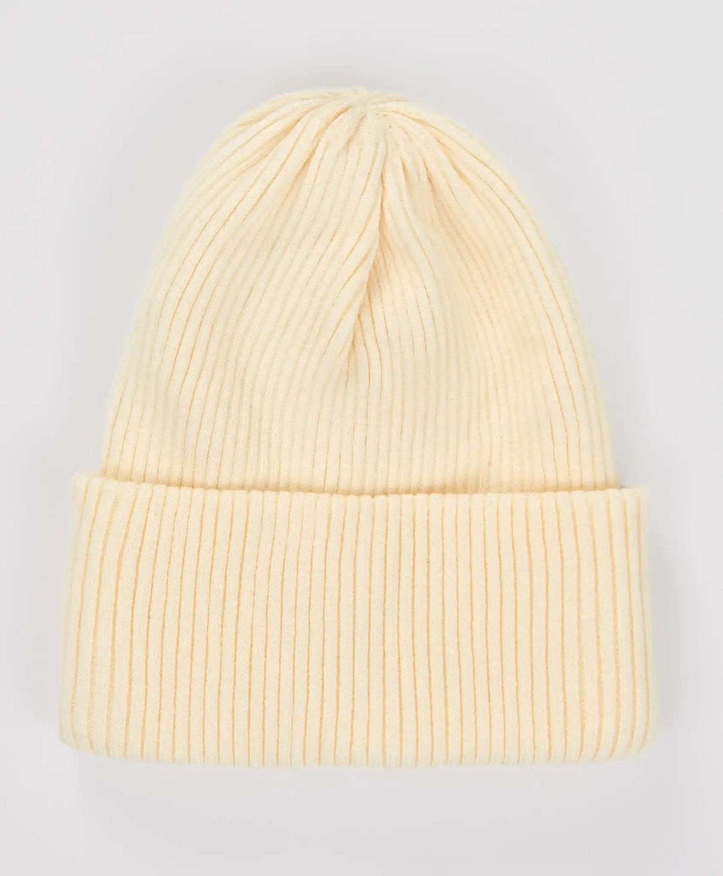 Căciulă tricotată cu tiv crem pentru copii Button Blue