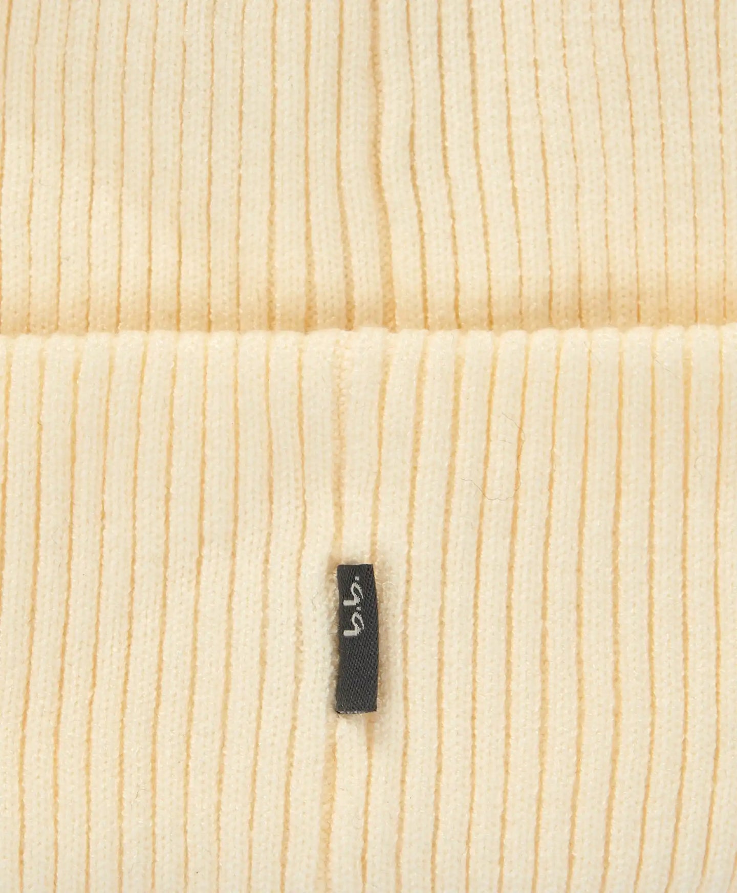 Căciulă tricotată cu tiv crem pentru copii Button Blue