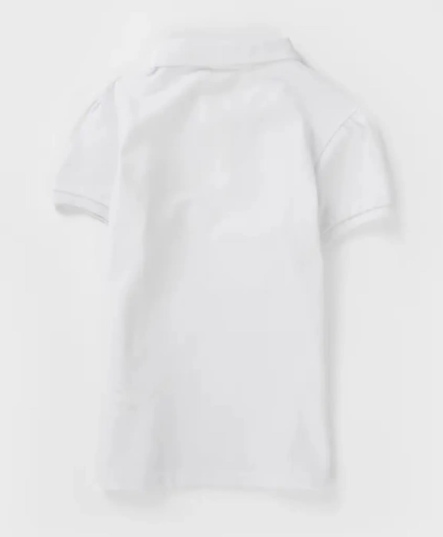 Polo cu guler și mânecă scurtă, alb, Button Blue