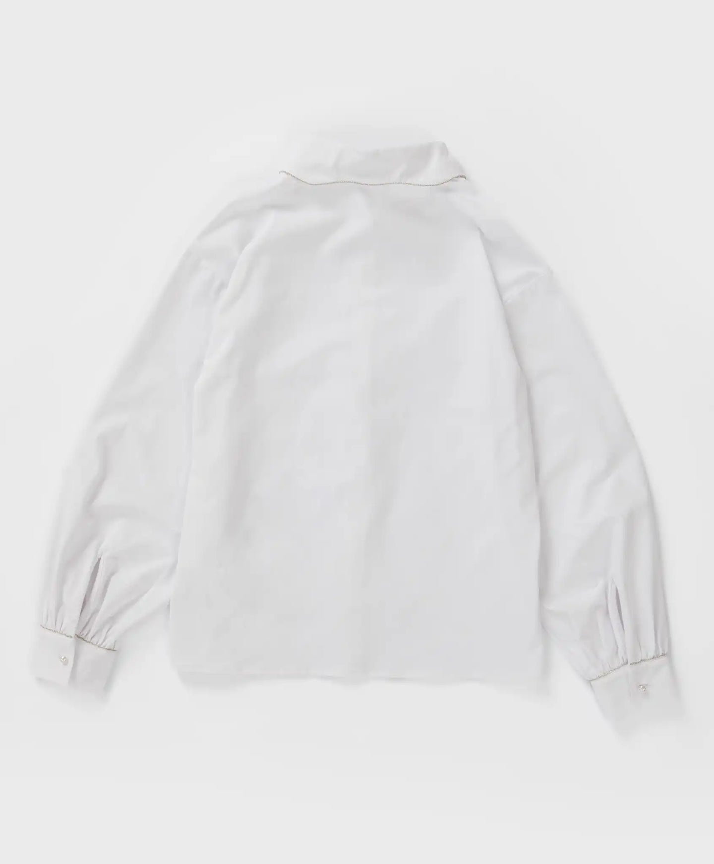 Cămașă cu guler format, albă, Button Blue