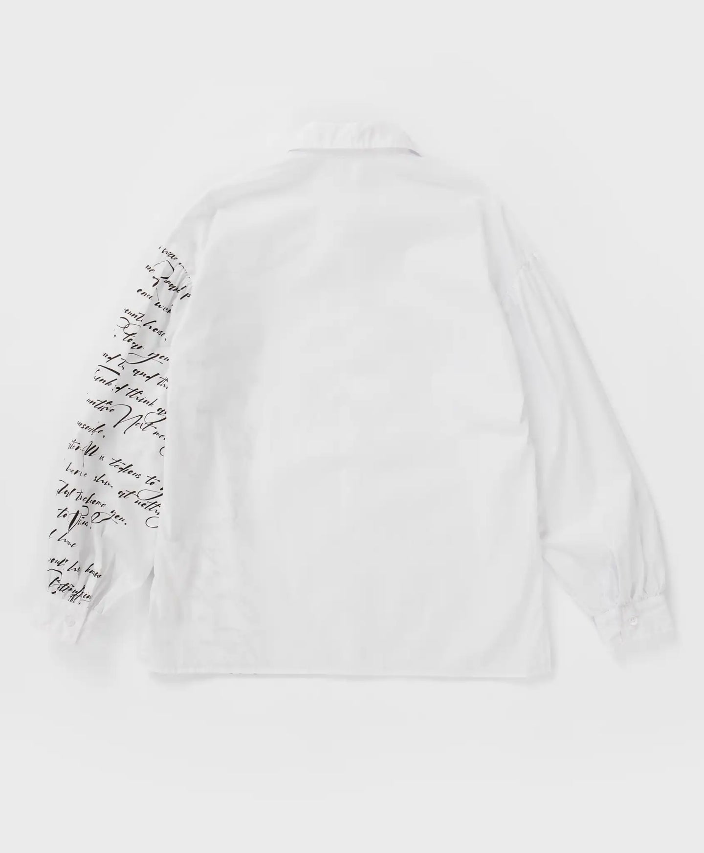 Bluză cu mâneci bufante și imprimeu, albă, Button Blue