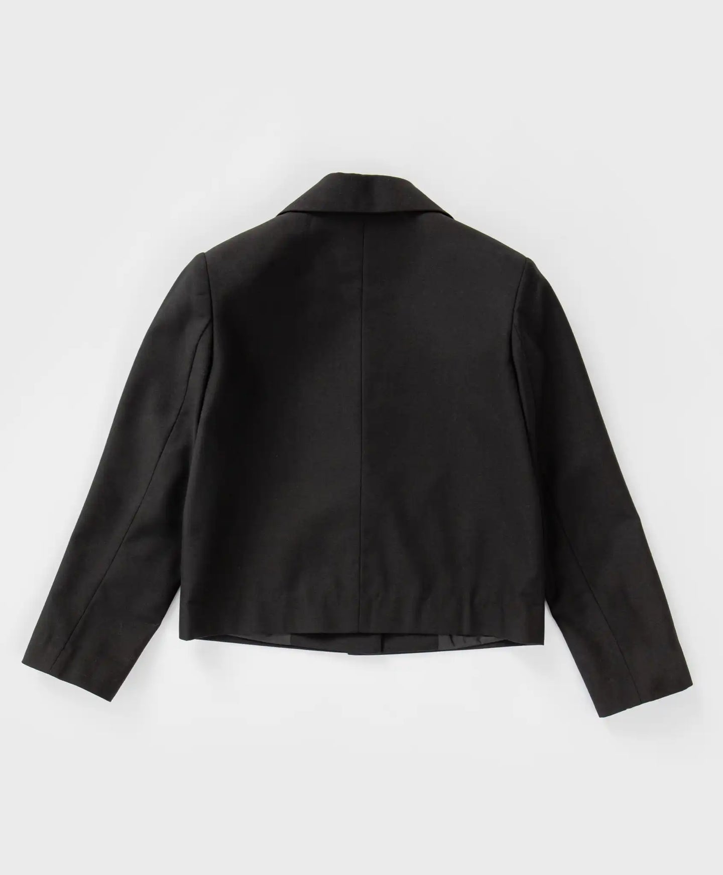 Sacou scurt, drept, negru Button Blue