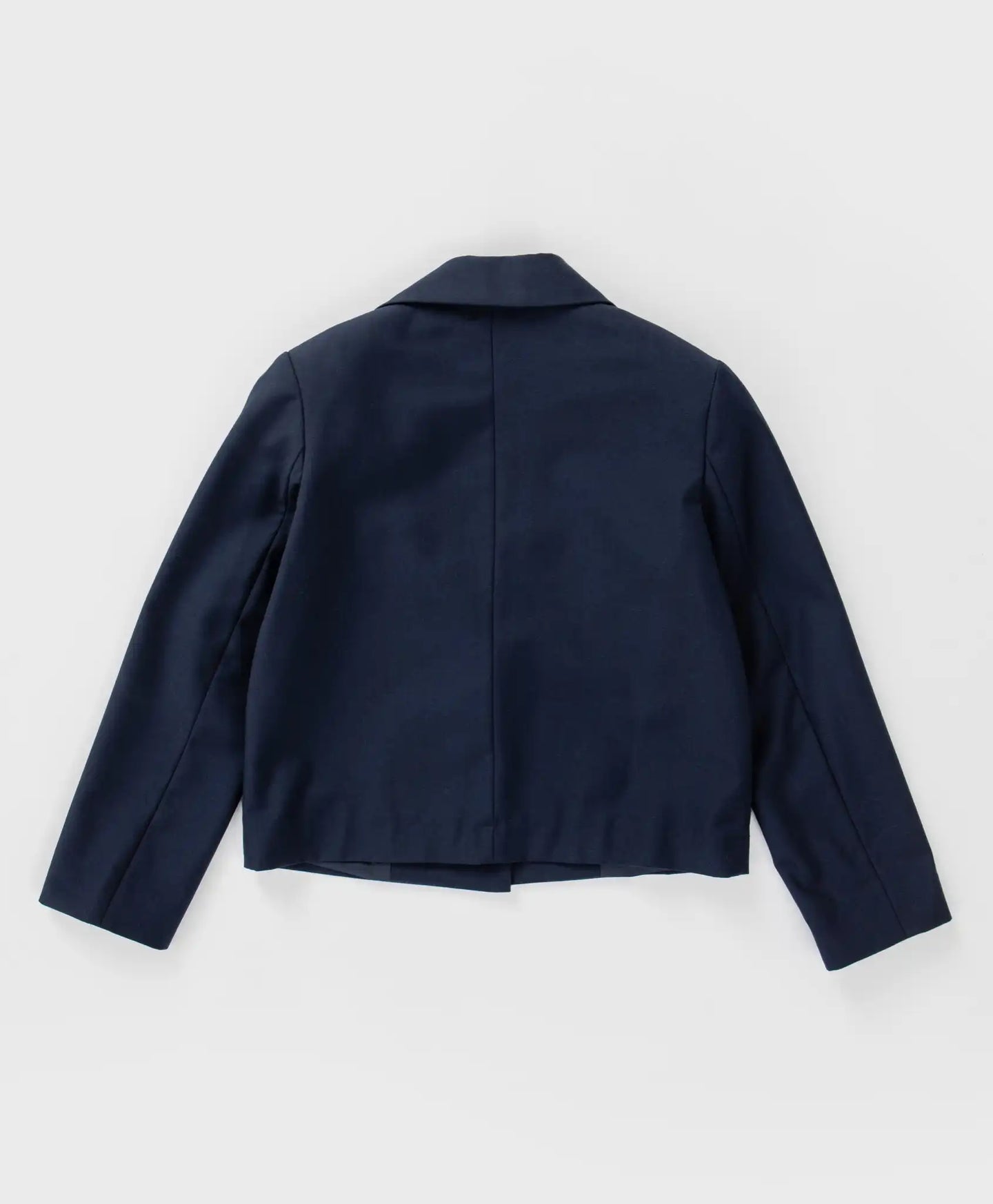 Sacou scurt, drept, cu un singur rând de nasturi, albastru Button Blue