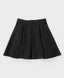 Fustă cu pliuri mari, neagră, Button Blue