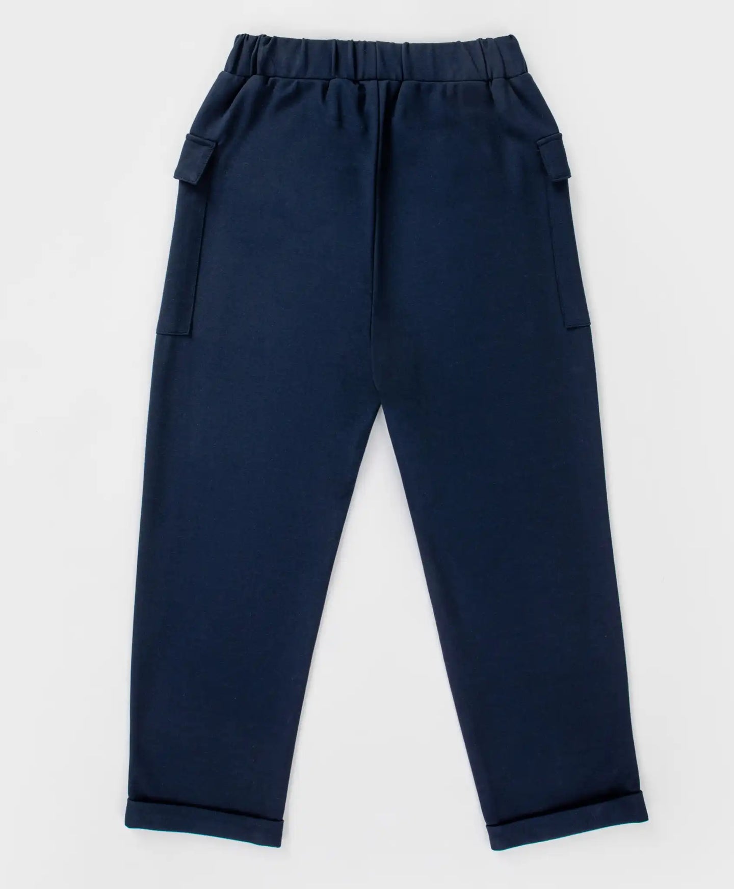 Pantaloni cu craci largi și buzunare, albaștri, Button Blue