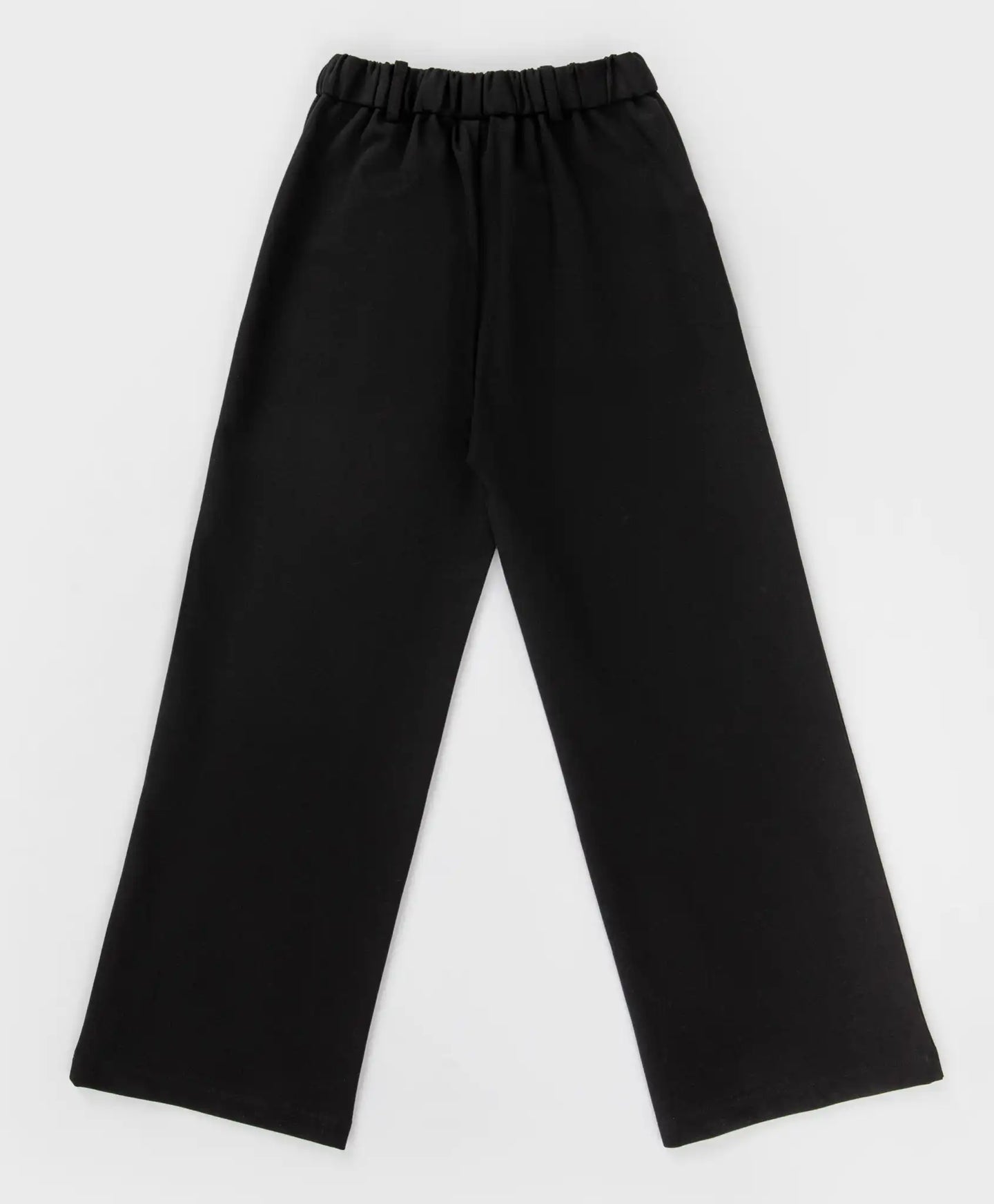 Pantaloni palazzo cu pliuri, negri, Button Blue