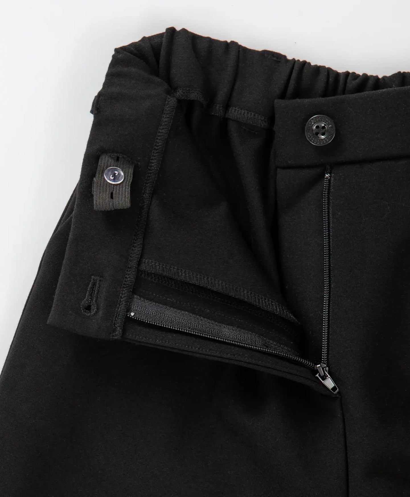 Pantaloni palazzo cu pliuri, negri, Button Blue