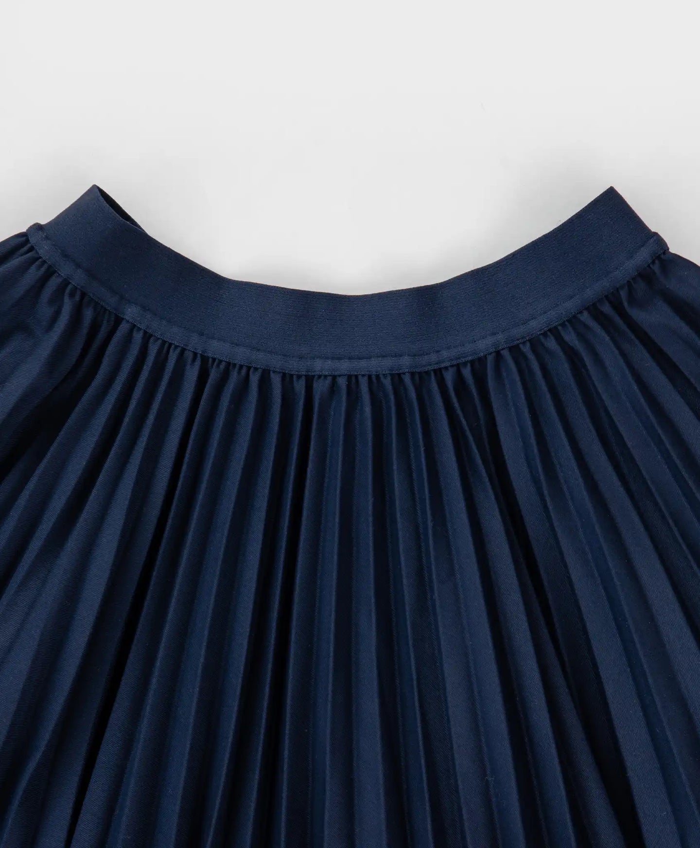 Fustă plisată cu talie elastică, albastră, Button Blue