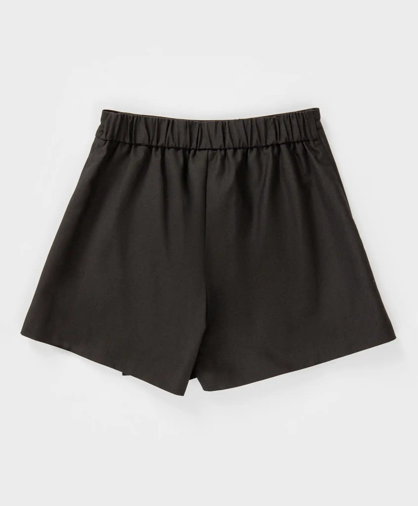 Fustă-pantalon cu suprapunere, neagră, Button Blue