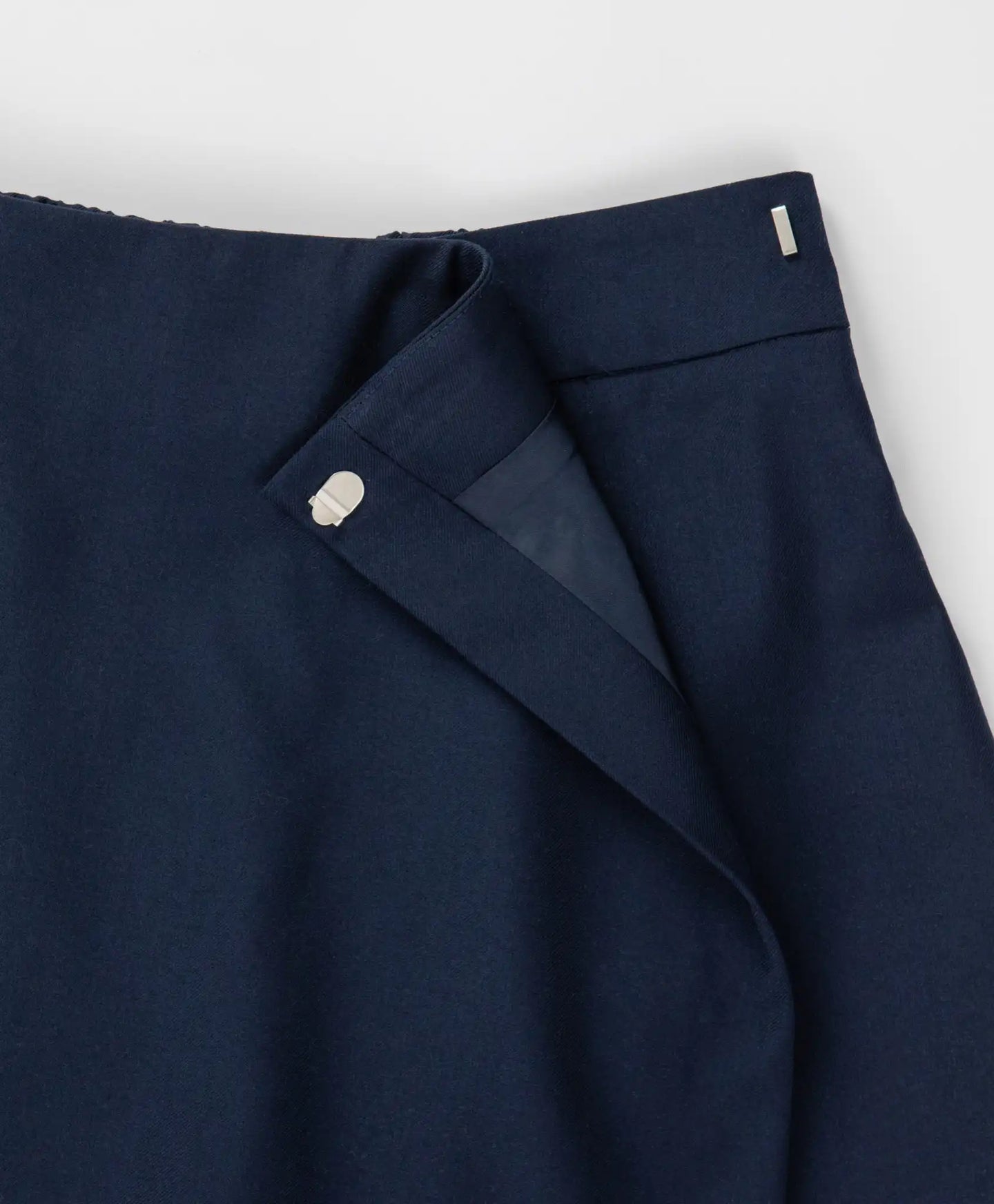 Fustă-pantalon clasică, albastră, Button Blue