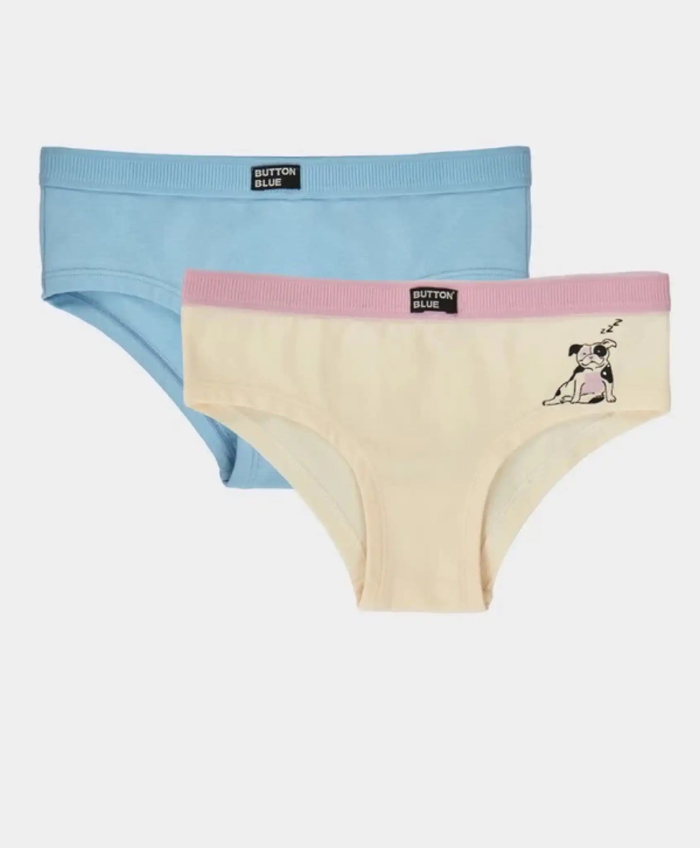 Set de boxeri din două piese, multicolor, pentru fată, Button Blue