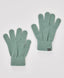 Mănuși tricotate verzi pentru copii, Button Blue