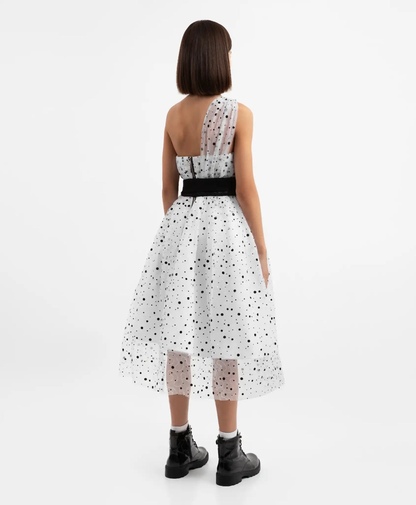 Rochie textilă cu buzunare exterioare, albastră, pentru fete de la Gulliver