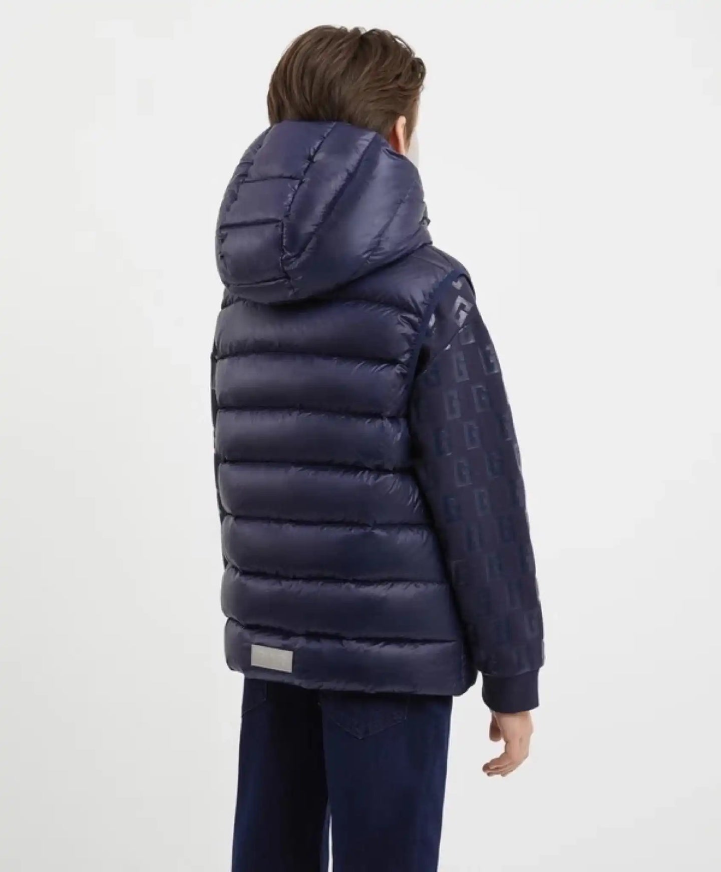 Vestă matlasată din material impermeabil, neagră, pentru băiat, Gulliver