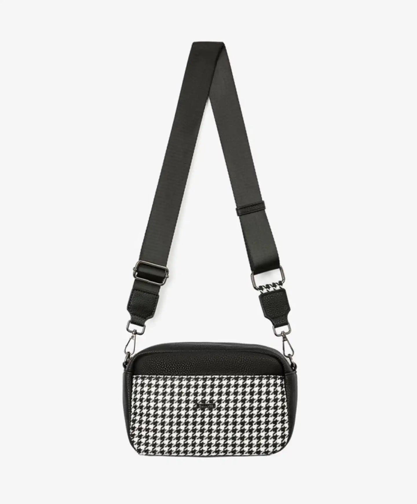 Geantă crossbody cu detalii contrastante, neagră pentru fete Gulliver