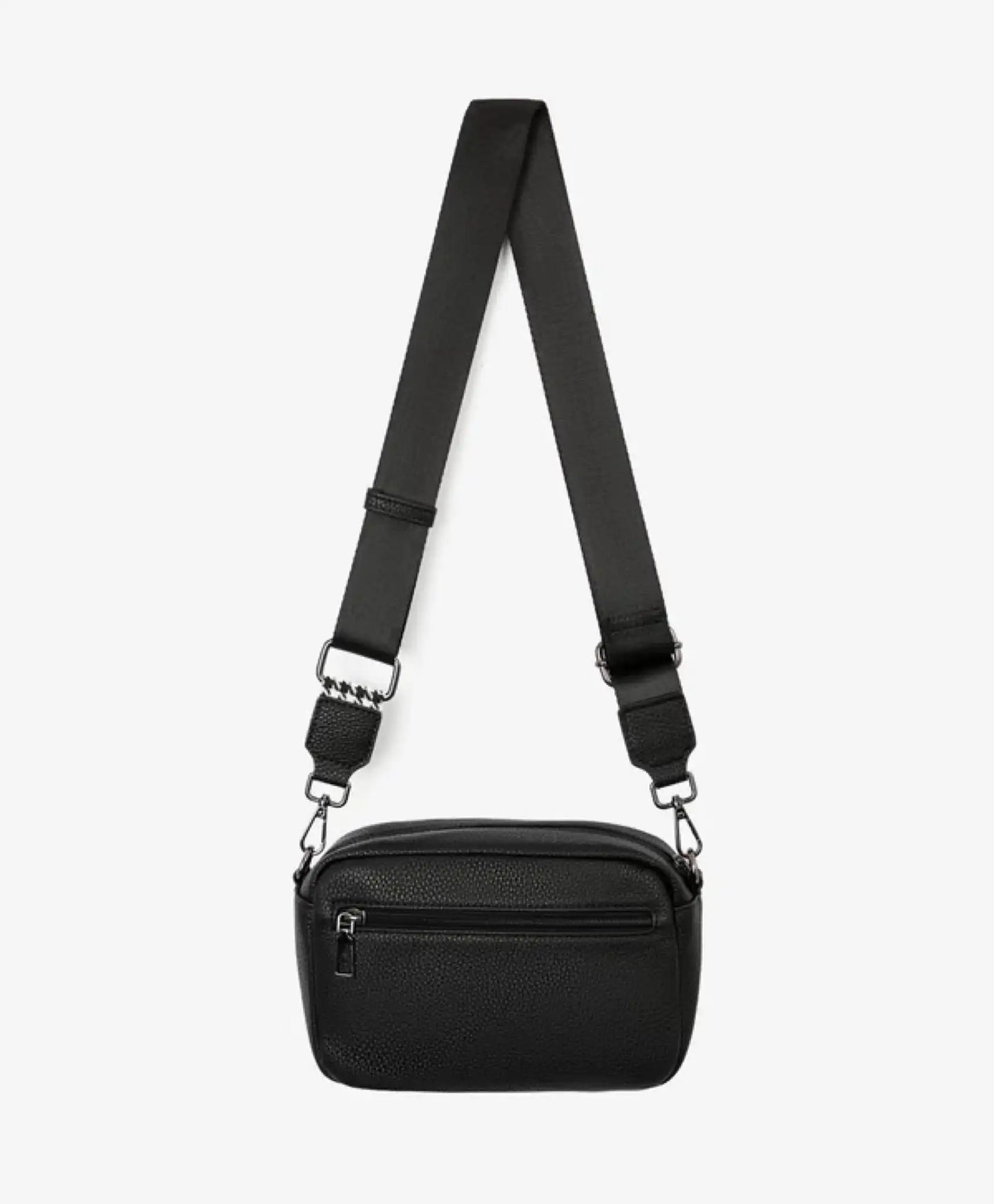 Geantă crossbody cu detalii contrastante, neagră pentru fete Gulliver