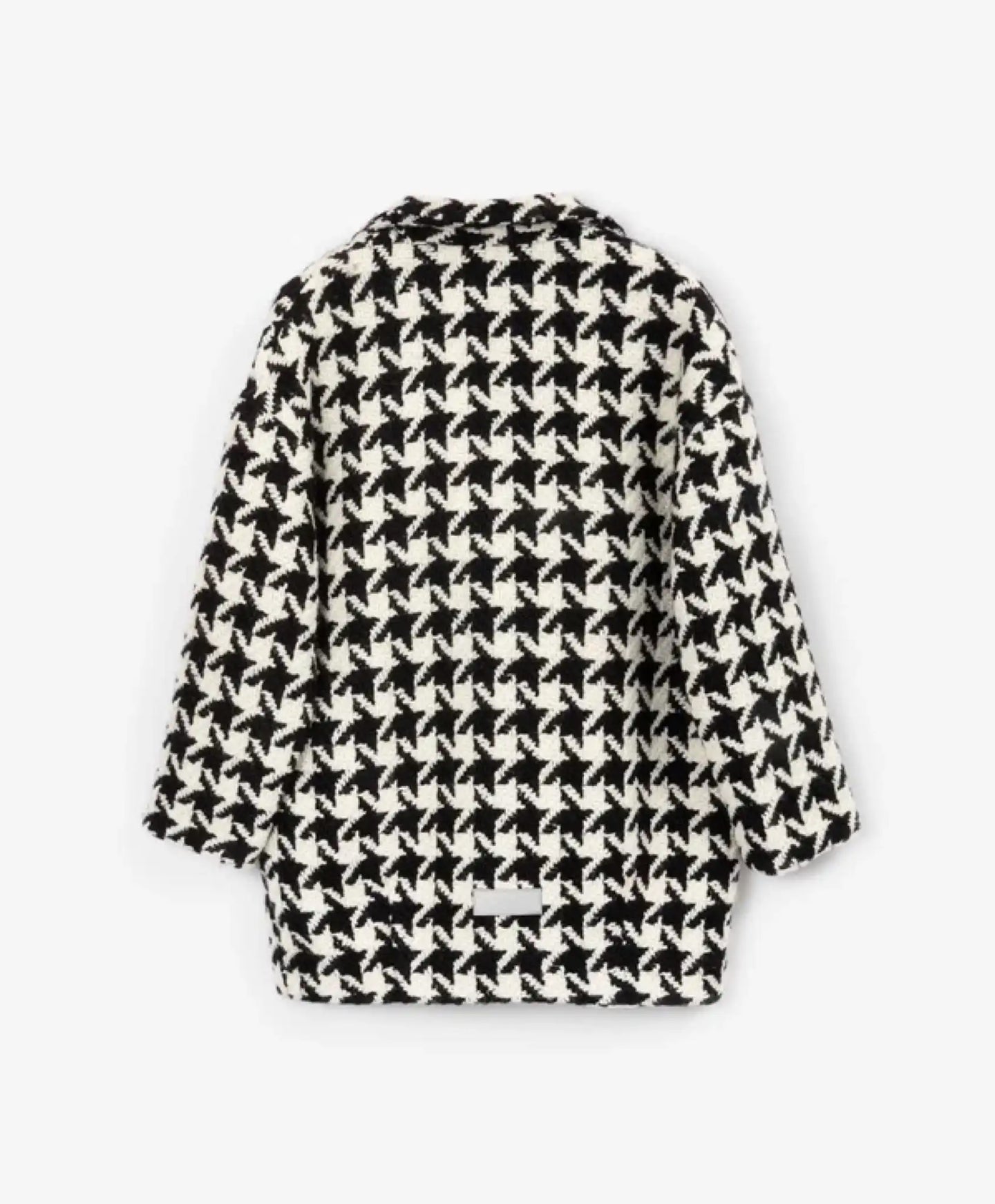 Palton cu model "pie-de-poule", alb-negru pentru fete, Gulliver