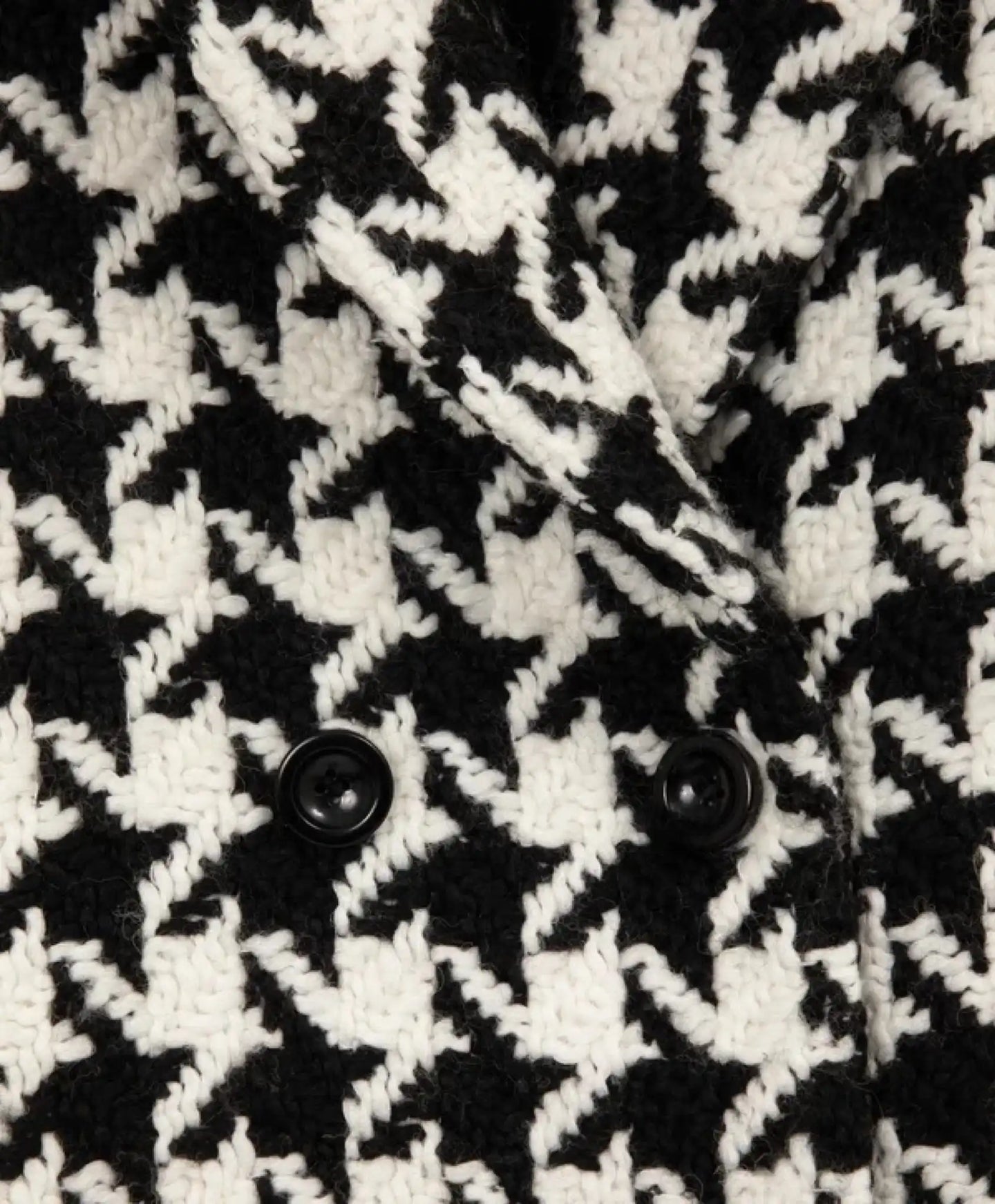 Palton cu model "pie-de-poule", alb-negru pentru fete, Gulliver