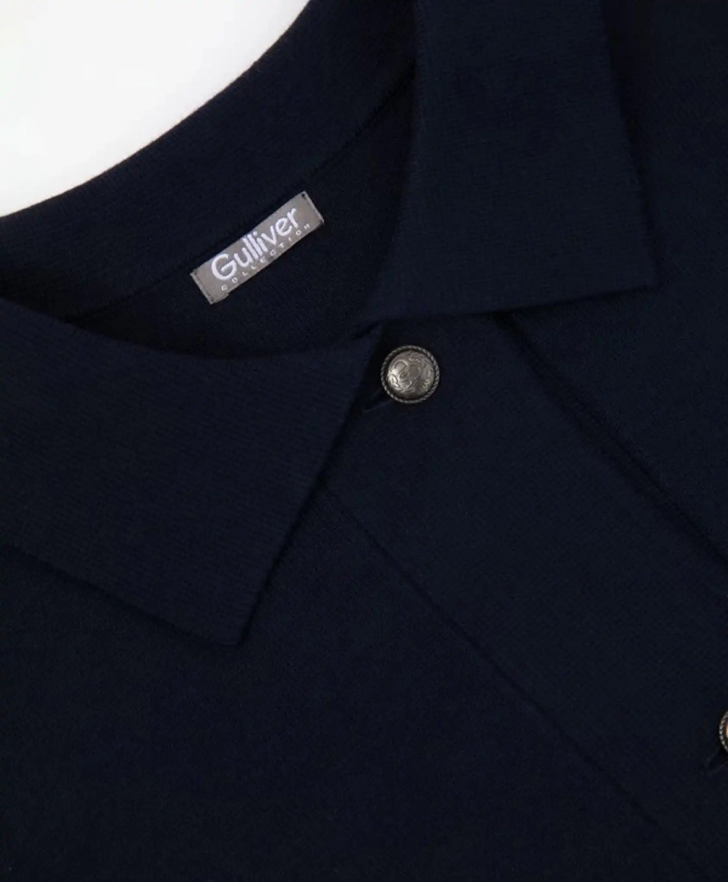 Jachetă tricotată cu închidere cu nasturi metalici, albastră, pentru fată, Gulliver