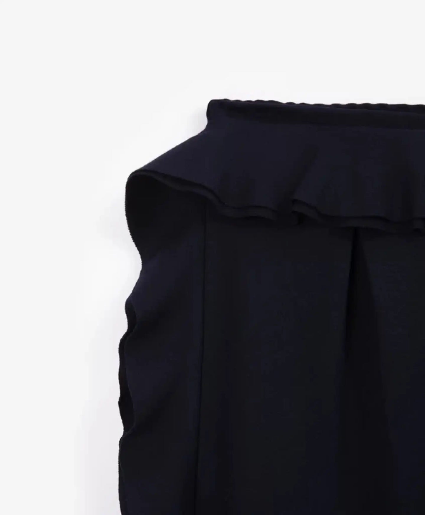 Pantaloni conici cu volane, albaștri, pentru fată, Gulliver