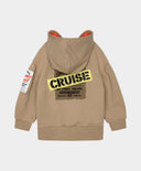 Бежов суитшърт с качулка Gulliver