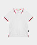 Бяла поло тениска с принт Gulliver