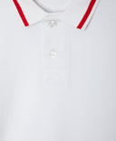 Бяла поло тениска с принт Gulliver