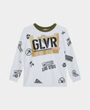 Бял суитшърт с принт Gulliver