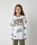 Бял суитшърт с принт Gulliver