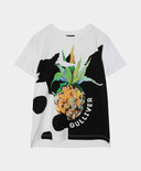 Бяла тениска с принт Gulliver