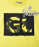 Салатов потник свободна кройка с голям оригинален принт Gulliver