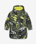 Палто с вата тип риза с принт в цвят хаки Gulliver