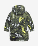 Палто с вата тип риза с принт в цвят хаки Gulliver