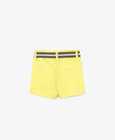 Pantaloni scurți din poplin cu talie din dantelă, verde deschis, Gulliver