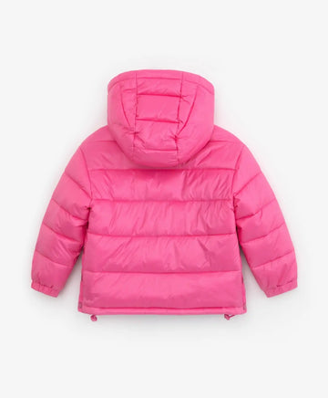 Pelerină cu glugă și ușor lucioasă roz de la Gulliver