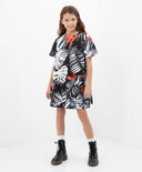 Лятна рокля с трапецовиден силует и принт Gulliver