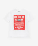 Тениска с шрифтов принт бяла Gulliver