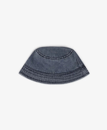 Căciulă din denim tip „cofă” cu petic Gulliver