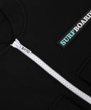 Суитшърт с цип от мек футер и тънък полупрозрачен шушляк сив Gulliver