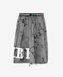 Комплект от удължена шушлякова и кратка трикотажна пола Gulliver