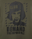 Поло тениска с дълъг ръкав от пике в модерен практичен цвят хаки Gulliver