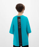 Ярка тюркоазена тениска с къс ръкав Gulliver