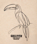 Tricou cu dungi și imprimeu, bej, Gulliver